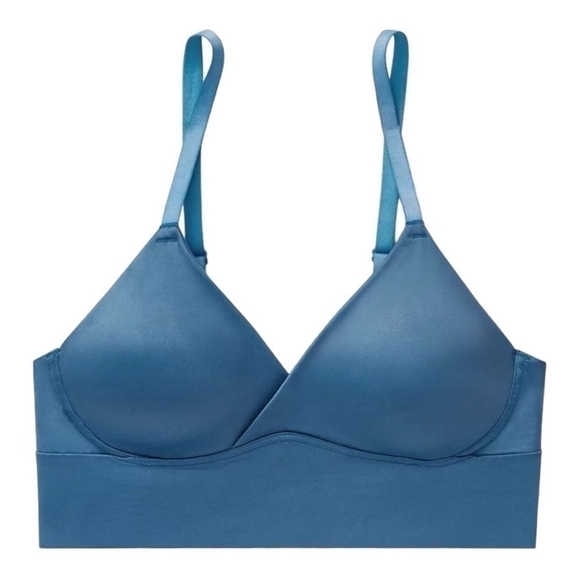 NWT Women’s Sports Bra Adore Me Kali Contour Athletic Bra Blue Padded Bra - Picture 8 of 10